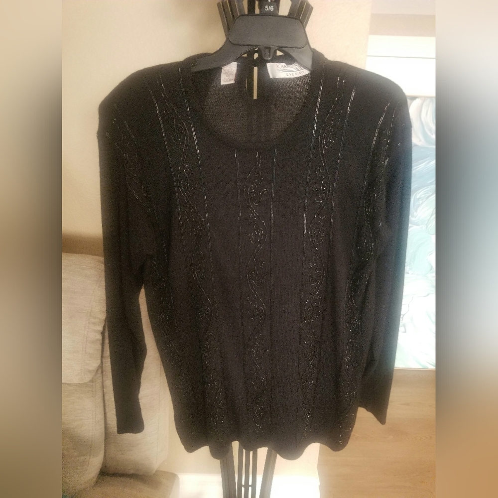 Karen Scott Black Sweater